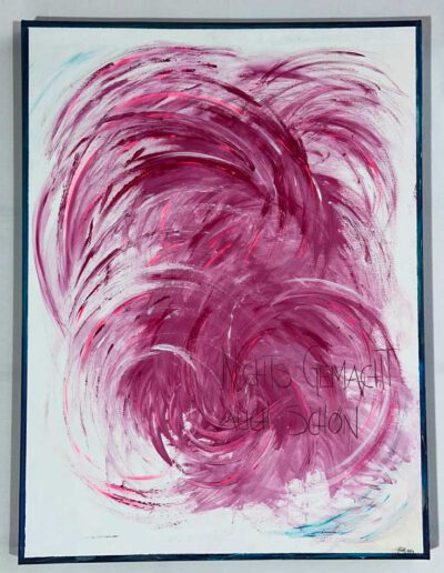 Acryl auf Leindwandgemälde Nichts gemacht auch schön 80x50x5 cm von Kunstmalerin Judith Pink aus Eppelborn