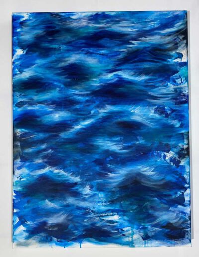 Deep Water Acryl auf Leindwandgemälde 59,5x80x4,5 cm von Kunstmalerin Judith Pink aus Eppelborn