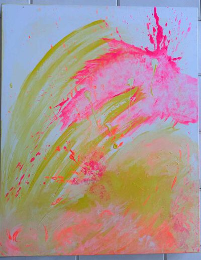 Kunstgemälde Auszug Acryl auf Leinwand von Kunstmalerin Judith Pink aus Eppelborn