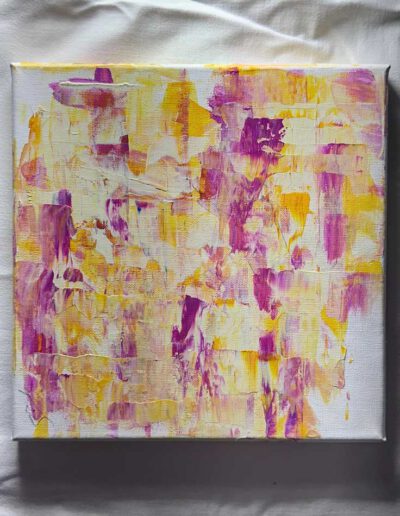 Kunstgemälde Little Happy Acryl auf Leinwand von Kunstmalerin Judith Pink